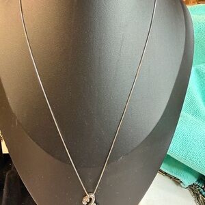 Kay Jewelers Silver Interlocking Heart Necklace